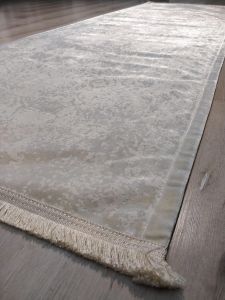 Yamalı Home Halı Perla 2401 Krem Kadife İnce Halı 80x300 cm