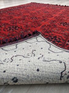 Eko Halı Buhari BHR02RED Bordo İnce Kaymaz Dokuma Halı 150X230 cm