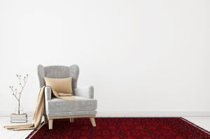 Eko Halı Buhari BHR02RED Bordo İnce Kaymaz Dokuma Halı 150X230 cm