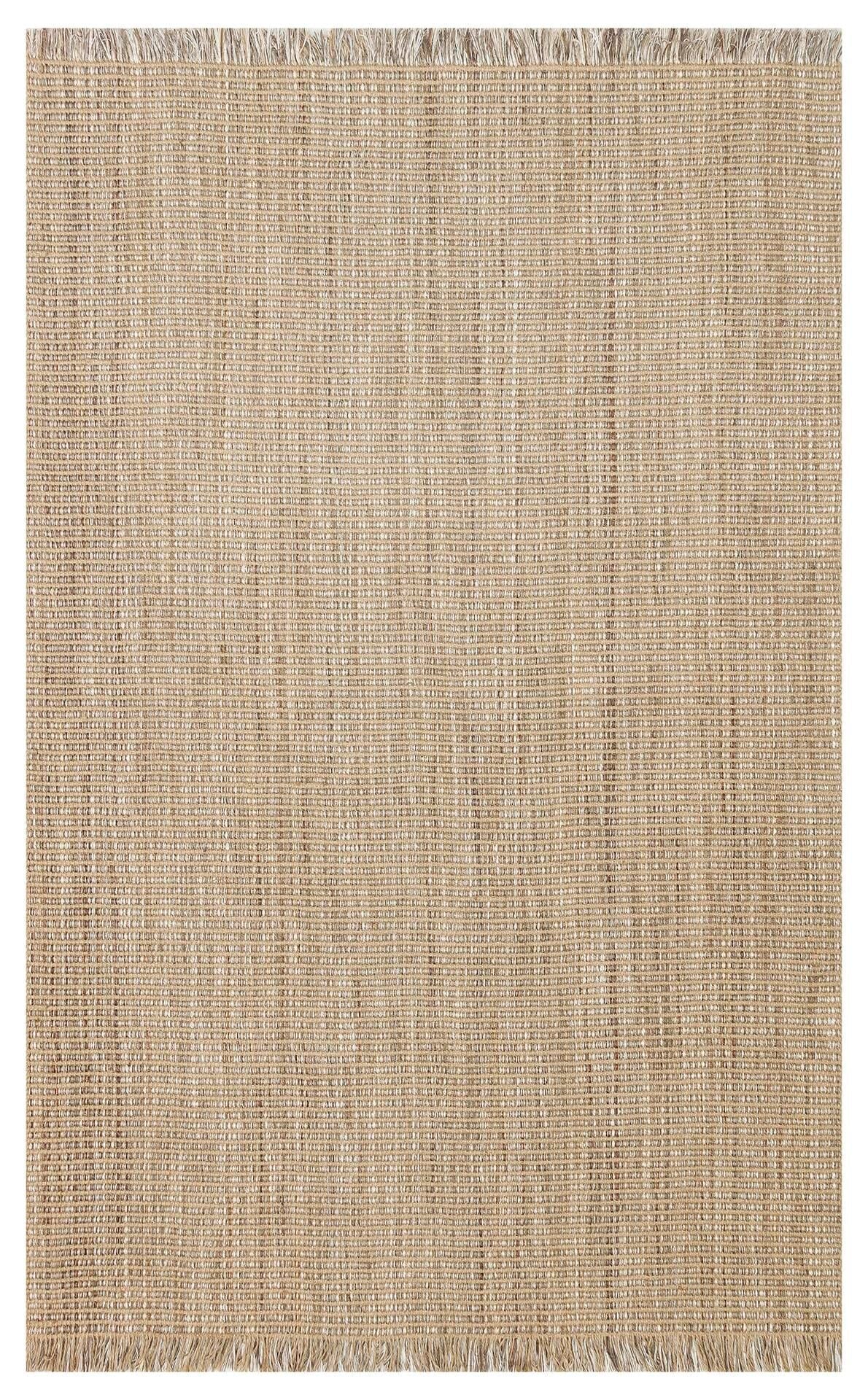 DOHA DH 01 BEIGE Jüt ve Polyester ile Üretilen Çift Taraflı Modern Kilim