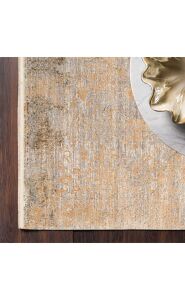 FRESCO DYED FSD 01 D.GOLD Overdyed Yüksek Alçak Dokulu Özel Işıltılı Yüksek Kaliteli Sık Dokuma Modern Salon Halısı