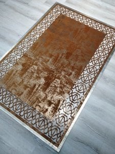 Deri Tasarım Halı R1006-RV09 Tarçın Kahve 120x180 cm