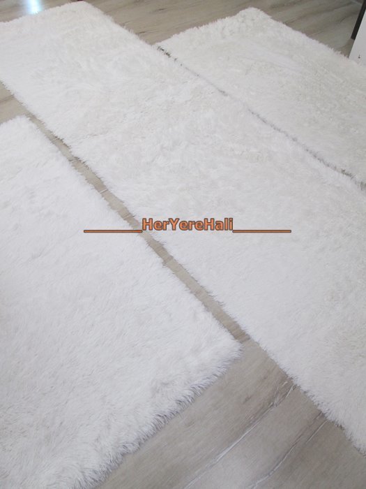 Doğuş Peluş Tavşan Tüyü 3lü Yatak Odası Takımı Beyaz