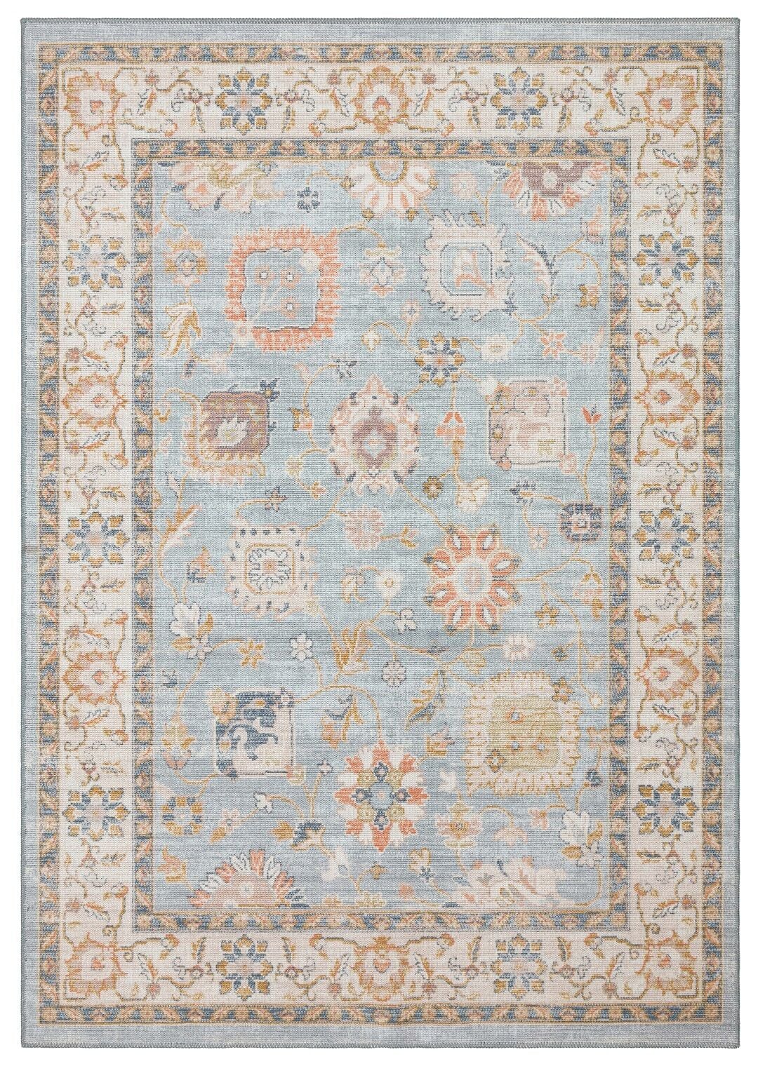 ELISTA VINTAGE  Vintage Tasarımlı Yumuşak Bukle Dokuma Kaymaz Tabanlı Yıkanabilir Modern Halı 160x230 cm