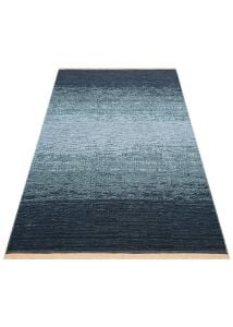 KUTNU KILIM KTN 01 ANTRASIT BLUE Modern Ombre Renk Geçişli Yıkanabilir Çift Taraflı Kilim 120x180 cm