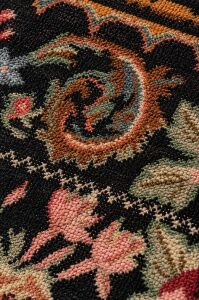 ELISTA VINTAGE ELS 207 BLACK MULTY Vintage Tasarımlı Yumuşak Bukle Dokuma Kaymaz Tabanlı Yıkanabilir Modern Halı 160x230 cm