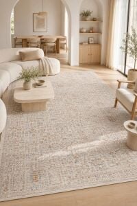 Sahra Collection- Sh11 Vintage Eskitme Otantik Bohem Renkli Salon Oturma Koridor Yatak Odası Makine Halısı 160x230 cm