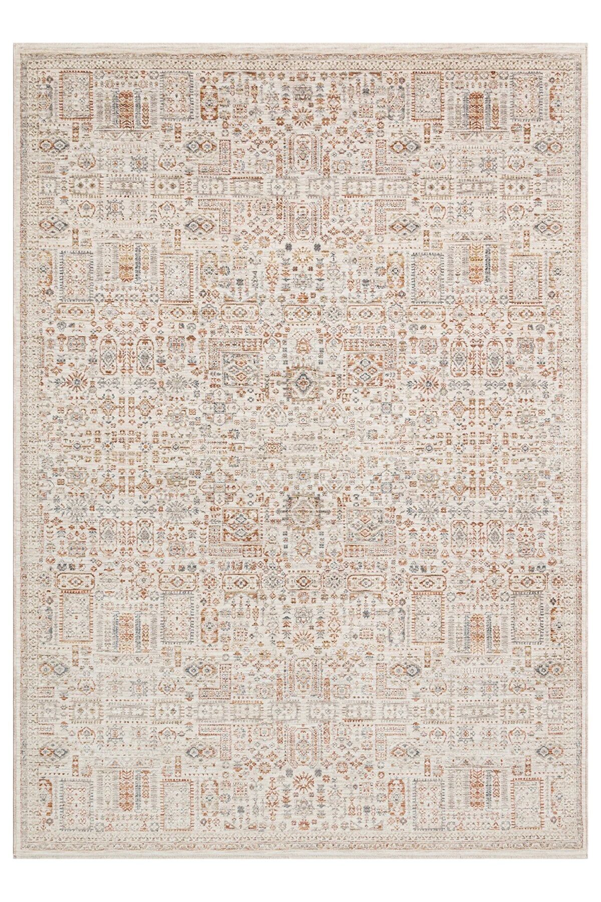 Sahra Collection- Sh11 Vintage Eskitme Otantik Bohem Renkli Salon Oturma Koridor Yatak Odası Makine Halısı 160x230 cm