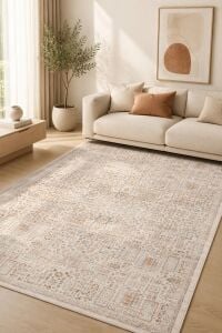 Sahra Collection- Sh11 Vintage Eskitme Otantik Bohem Renkli Salon Oturma Koridor Yatak Odası Makine Halısı 160x230 cm