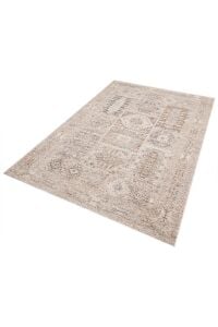 Sahra Collection Sh07 Bej Kiremit Etnik Vintage Eskitme Dokuma Yumuşak Salon Halısı 160x230 cm