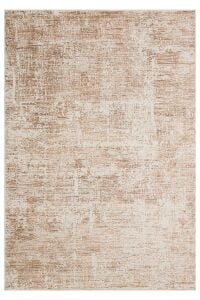 Sahra Collection Sh04 Krem Turuncu Modern Vintage Eskitme Dokuma Yumuşak Salon Halısı 160x230 cm