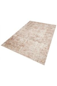 Sahra Collection Sh04 Krem Turuncu Modern Vintage Eskitme Dokuma Yumuşak Salon Halısı 160x230 cm