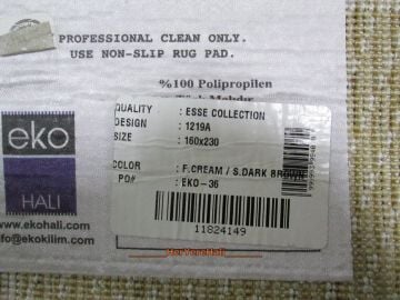 Eko Halı Shaggy 1219CB Kahve 160X230 cm