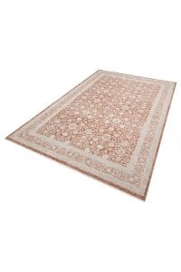 Zes Collection Modern Vintage Desenli Kiremit Bej Eskitme Dokuma Yumuşak Salon Halısı 160x230 cm