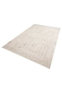 Zes Collection Modern Vintage Desenli Bej Turuncu Mavi Eskitme Dokuma Yumuşak Salon Halısı 160x230 cm