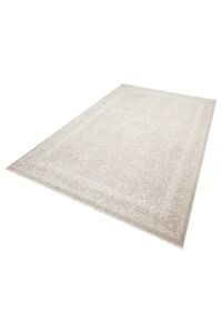 Zes Collection Modern Vintage Desenli Bej Krem Eskitme Dokuma Yumuşak Salon Halısı 160x230 cm(Kopya)