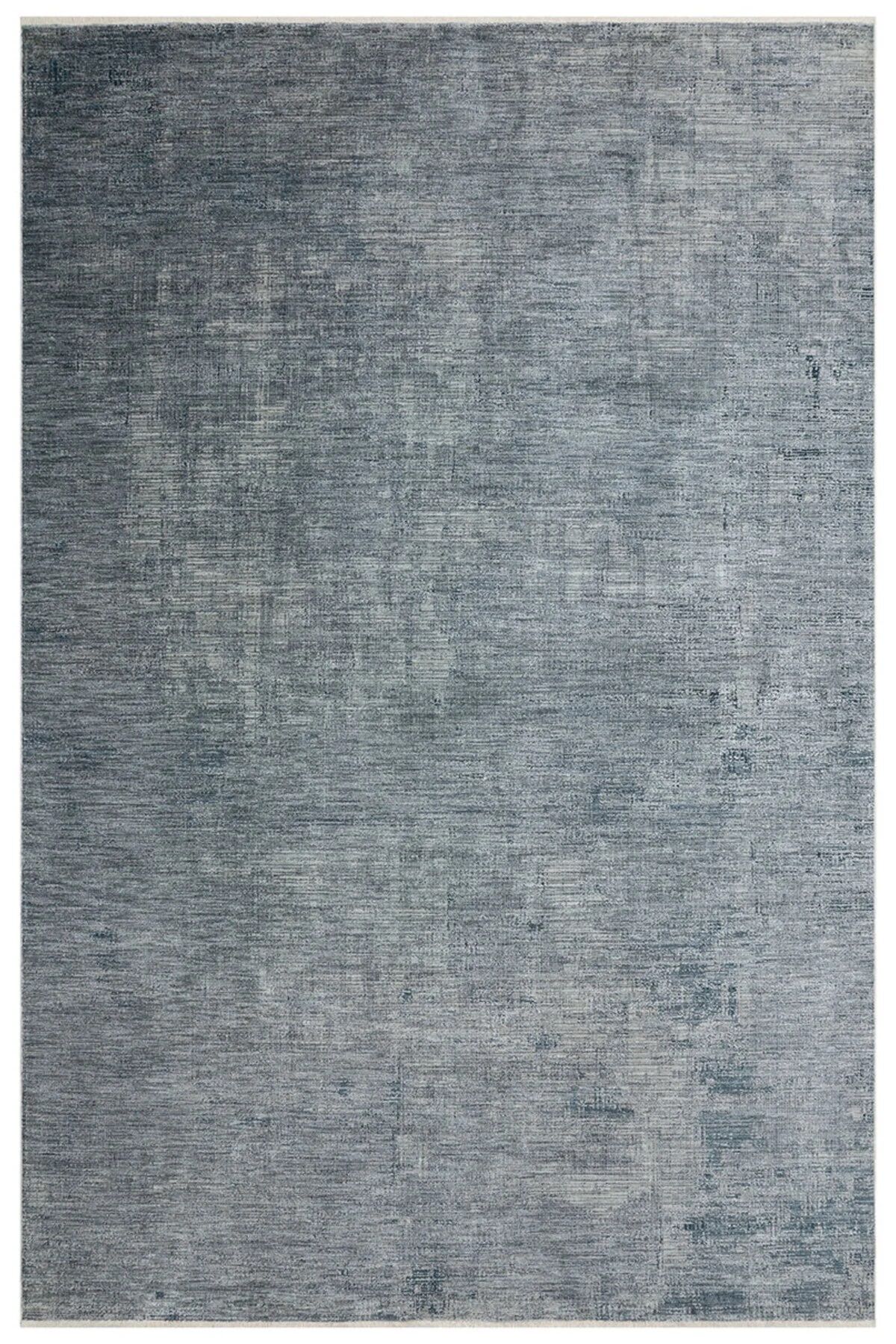 Bienal Mavi Turkuaz Modern Vintage Dokuma Yumuşak Salon ve Oturma Odası Halısı 160x230 cm