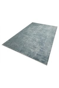 Bienal Mavi Turkuaz Modern Vintage Dokuma Yumuşak Salon ve Oturma Odası Halısı 160x230 cm