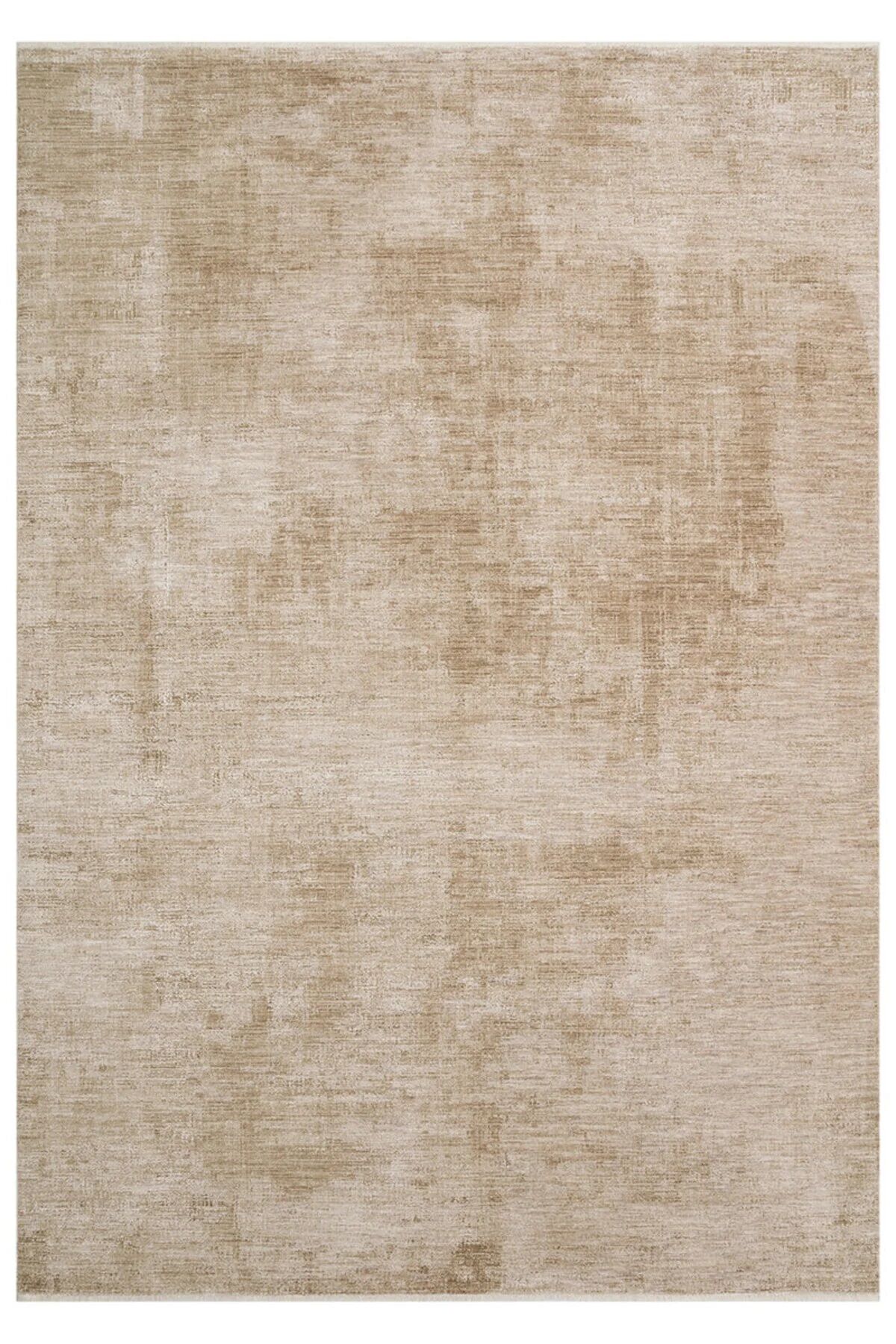 Bienal Bej Kahve Modern Vintage Dokuma Yumuşak Salon ve Oturma Odası Halısı 200x300 cm