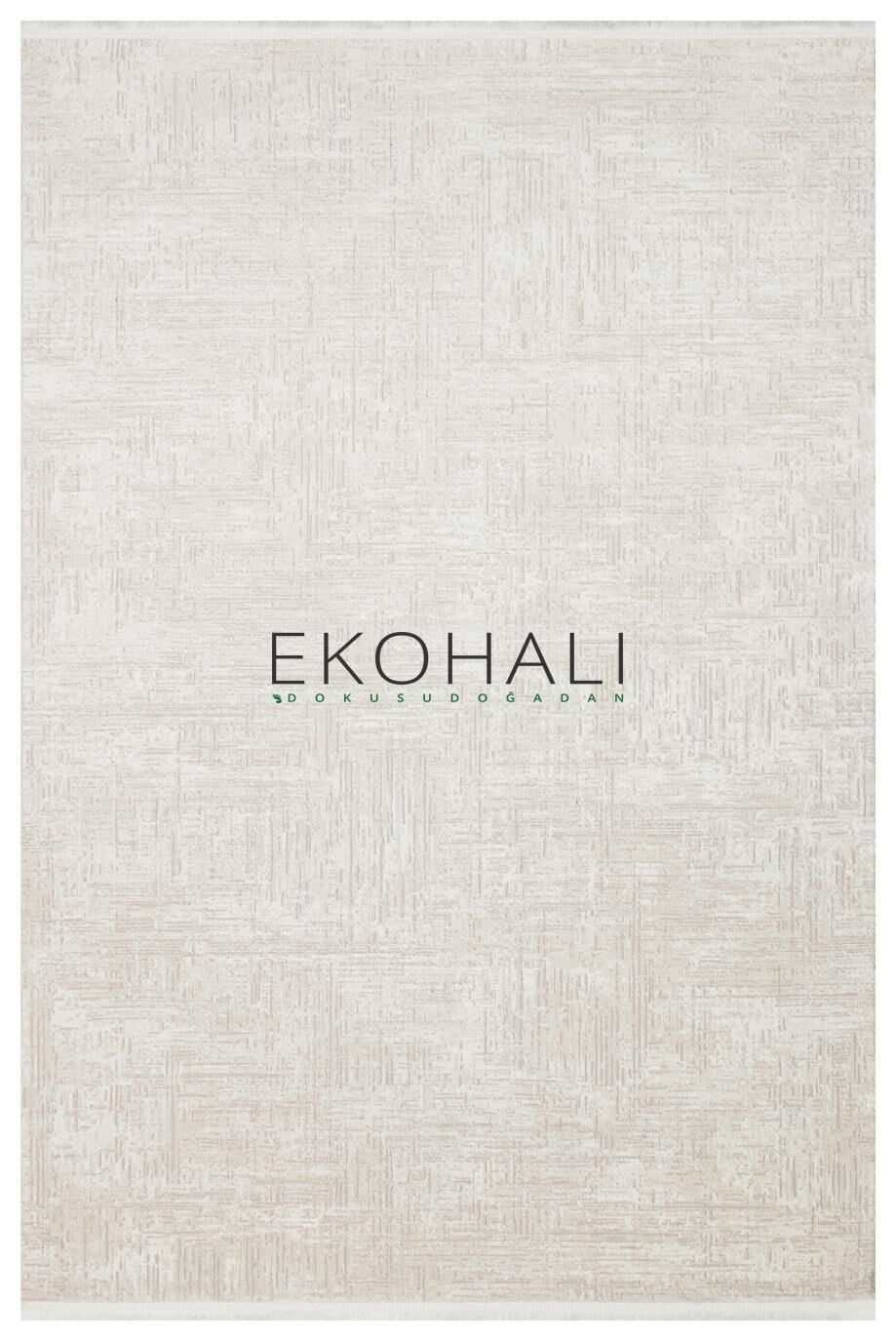LAGOS XW LGS 24 CREAM BEIGE XW Hav Toz Vermez Eskitme Desenli Modern Makine Halısı200x290 cm