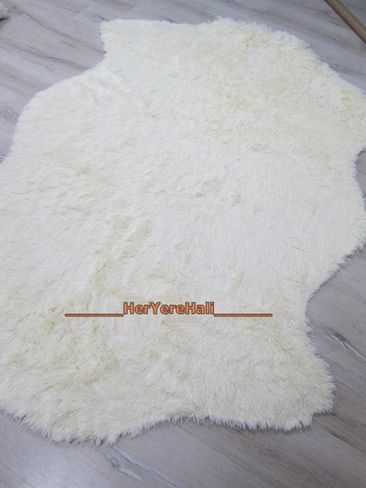 Doğuş Peluş Tavşan Tüyü 140x200cm Kaymaz Tabanlı 2Kafa Post Halı Kemik