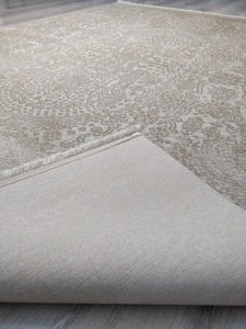 Eko Halı Cordoba DB04Ivory Bej 160x230 cm İpekli İnce Salon Halısı