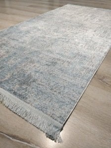 Eko Halı Sateen ST08AquaXW Turkuaz İnce Halı 80x150 cm