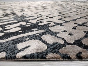 Eko Halı Cordoba DB05Vizon Antrasit 160x230 cm İpekli İnce Salon Halısı
