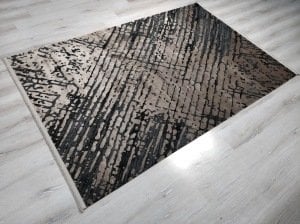 Eko Halı Cordoba DB05Vizon Antrasit 160x230 cm İpekli İnce Salon Halısı