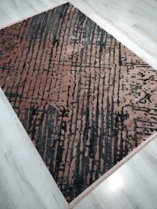 Eko Halı Cordoba DB05Bronze Antrasit İpekli İnce Salon Halısı 160x230 cm