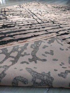 Eko Halı Cordoba DB05Bronze Antrasit İpekli İnce Salon Halısı 160x230 cm