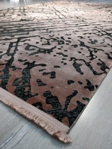 Eko Halı Cordoba DB05Bronze Antrasit İpekli İnce Salon Halısı 160x230 cm