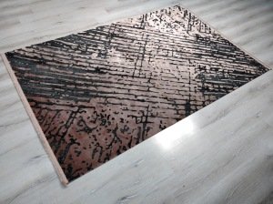 Eko Halı Cordoba DB05Bronze Antrasit İpekli İnce Salon Halısı 160x230 cm
