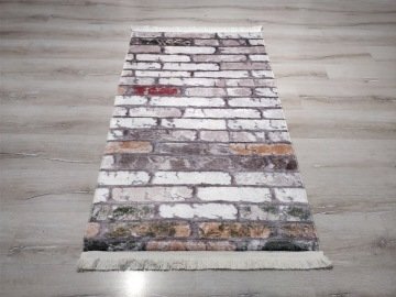 YamalıHome Style V4159Yeşil Hardal 80x150 cm Baskı Kilim