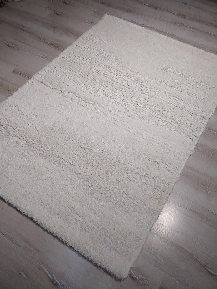 Yamalı Home Loft Beyaz 120x170 cm Yumuşak Dokulu Halı