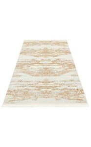 Eko Halı Sateen ST01 Krem Bej Hav Toz Vermez Yıkanabilir Kaymaz İnce Dokuma Modern Halı 80x150 cm