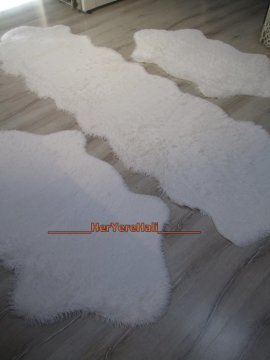 Doğuş Peluş Tavşan Tüyü Post 3lü Yatak Odası Takımı Beyaz