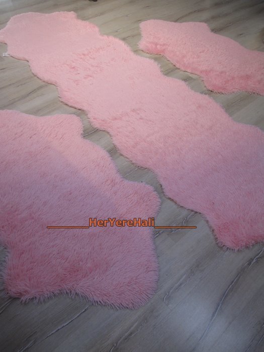 Doğuş Peluş Tavşan Tüyü Post 3lü Yatak Odası Takımı Pembe