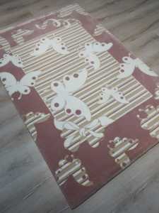 Halı Sarayı Çocuk Halısı 12616Pembe Kelebek 125x180 cm