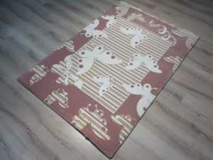 Halı Sarayı Çocuk Halısı 12616Pembe Kelebek 125x180 cm