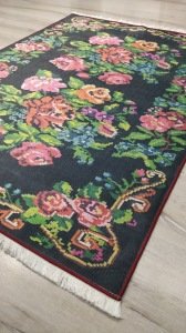 Yamalı Home Savona 3606Siyah Renkli 120x165 cm Karabağ Kilim