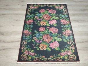 Yamalı Home Savona 3606Siyah Renkli 120x165 cm Karabağ Kilim
