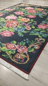 Yamalı Home Savona 3606Siyah Renkli 120x165 cm Karabağ Kilim