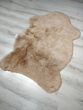 Doğuş Tavşan Tüyü Bej Post Halı 100x140 cm