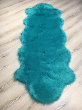 Doğuş Peluş Halı Apost 75x200 cm Peluş Post Halı Turkuaz