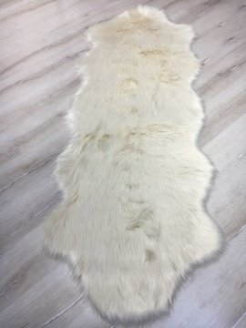 Doğuş Peluş Halı Apost 75x200 cm Peluş Post Halı Krem