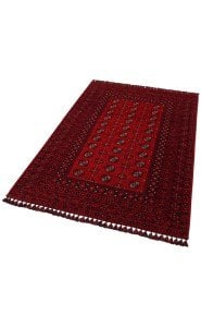 Eko Halı Buhari BHR04RED Bordo İnce Kaymaz Dokuma Halı 120X180 cm