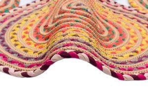 Eko Halı Flatweave CMX03 Multy Yuvarlak Hasır Halı 90X90 cm