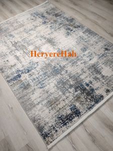 Eko Halı Lagos LGS09 Krem Mavi Salon Halısı 160x230 cm