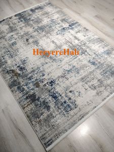 Eko Halı Lagos LGS09 Krem Mavi Salon Halısı 160x230 cm
